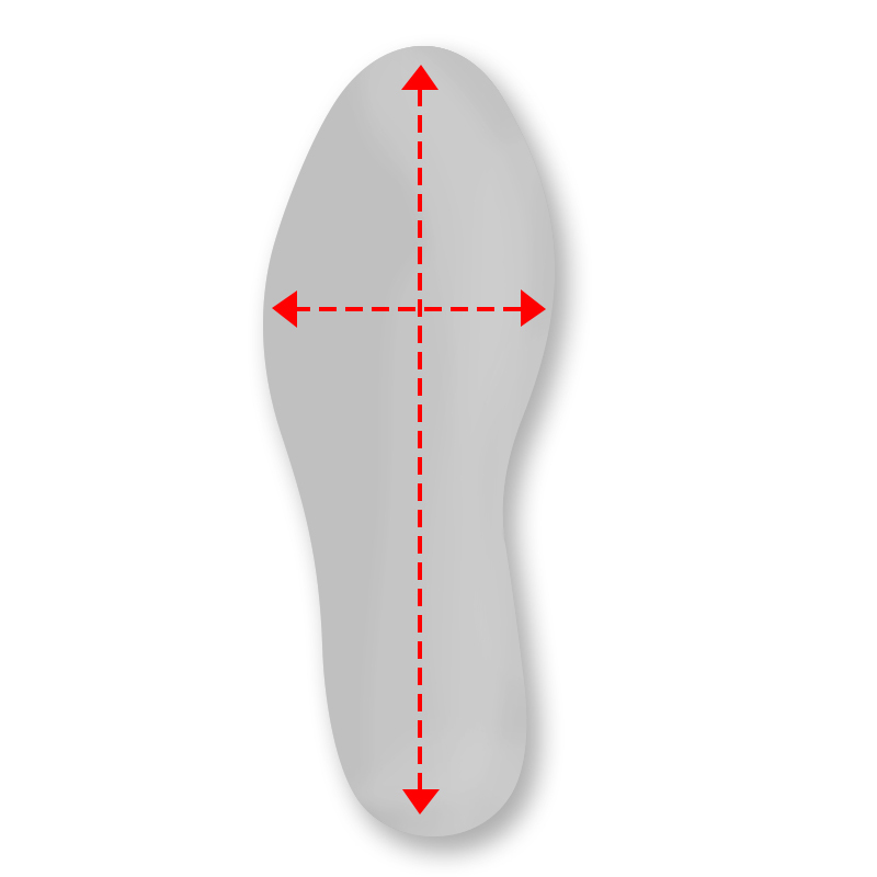 Measure the length and width of your child's foot to ensure the correct size is chosen How to measure your child's foot